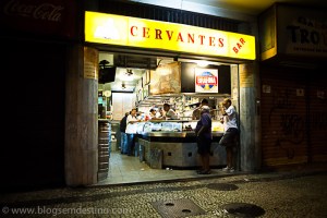 Cervantes Bar in Copacabana, where Paulinho da Viola worked on the lyrics to "Coisas do mundo, minha nega". Photo via blogsemdestino.com.