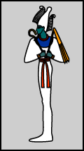 Osiris, the ancient Egyptian king of the dead and ruler of the underworld. 