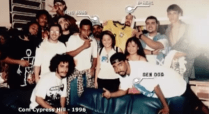 Black Alien (L) with Cypress Hill, 1996.