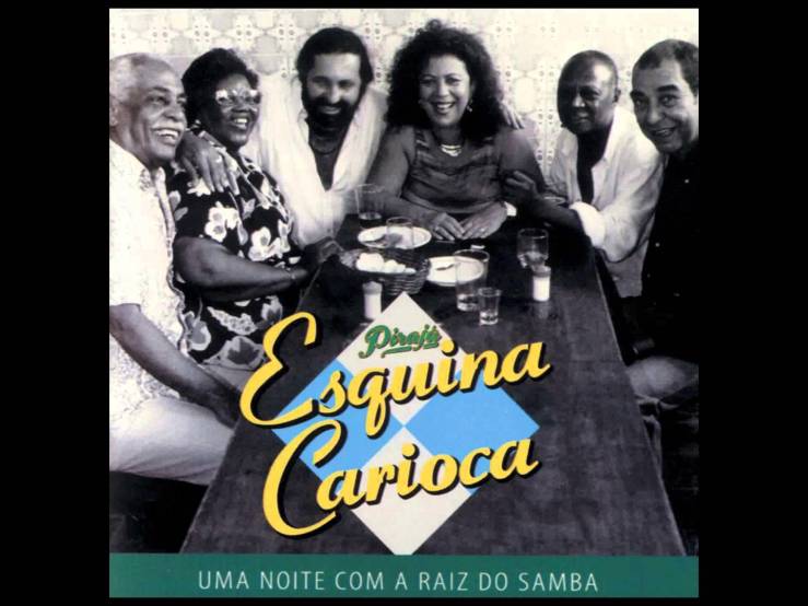 Walter Alfaiate, Dona Ivone Lara, Moacyr Luz, Beth Carvalho, Luiz Carlos da Vila and João Nogueira on the cover of their 1999 album "Esquina Carioca."